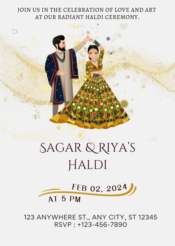 haldi ceremony invitation
